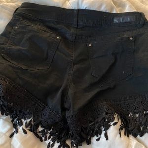 black Levi shorts